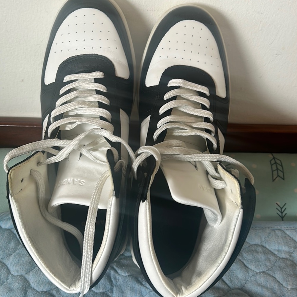 Sandro two tone high top sneakers - Picture 3 of 10